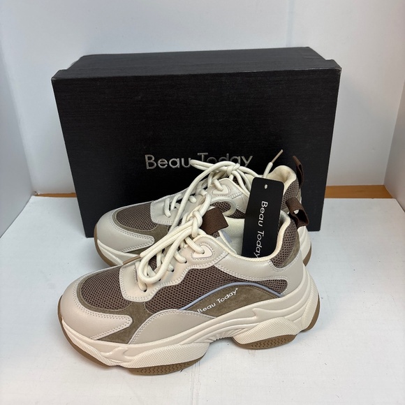 Women’s NIBox Beau Today Chunky Walking Shoes Size 5.5 - Picture 3 of 7